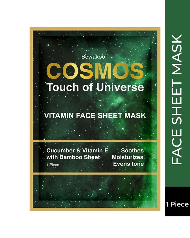Shop COSMOS Face Sheet by Bewakoof With Cucumber Vitamin E & Bamboo Sheet-Front