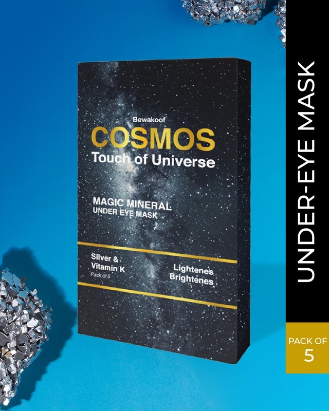 Shop COSMOS Magic Mineral Under Eye Mask by Bewakoof with Silver & Vitamin K (Pack of 5)-Front