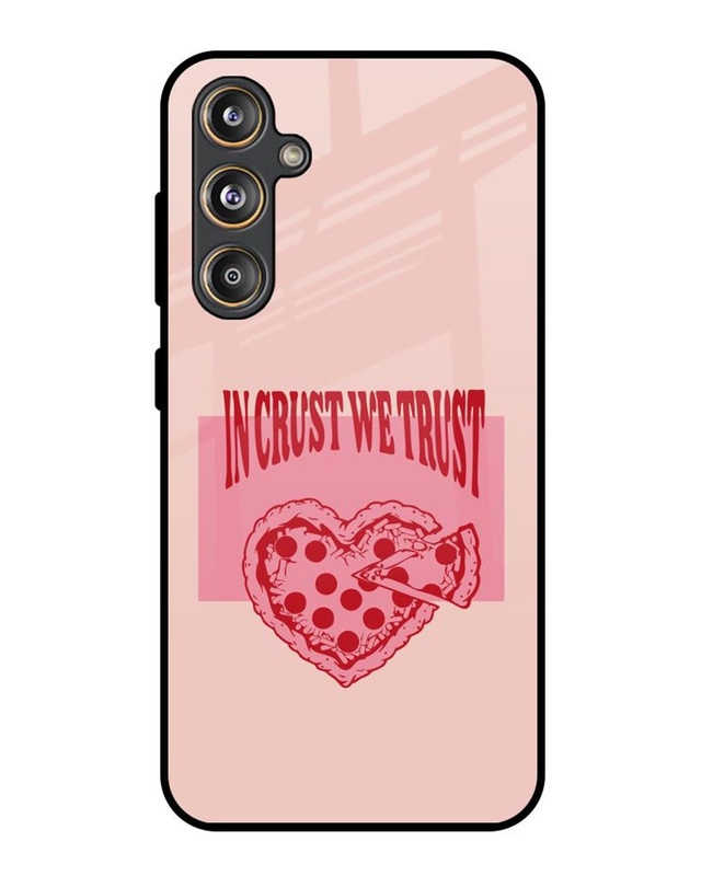 Crust We Trust Premium Glass Cover for Samsung Galaxy M55s