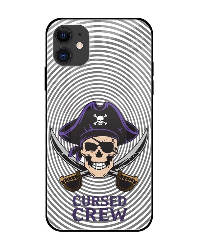 Cursed Crew Premium Glass Cover for Apple iPhone 12-Front Bewakoof Shop Cursed Crew Premium Glass Cover for Apple iPhone 12-Front