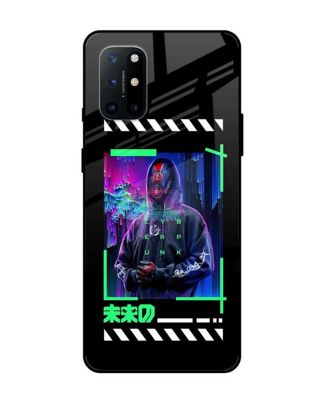 Shop Cyber Punk Premium Glass Case for OnePlus 8T (Shock Proof, Scratch Resistant)-Front