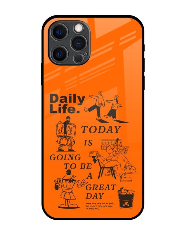 Shop Daily Life Premium Glass Cover for Apple iPhone 12 Pro Max-Front