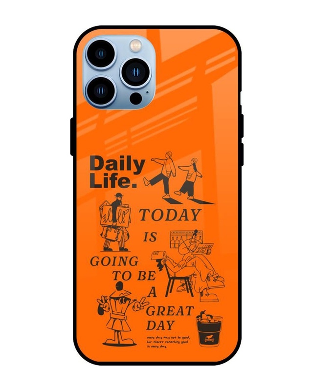 Shop Daily Life Premium Glass Cover for Apple iPhone 13 Pro-Front