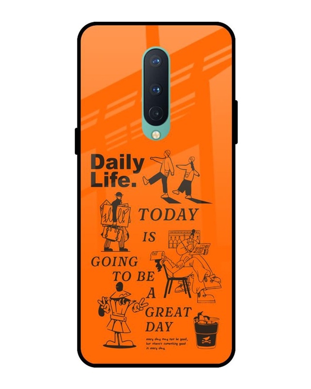 Daily Life Premium Glass Cover for OnePlus 8