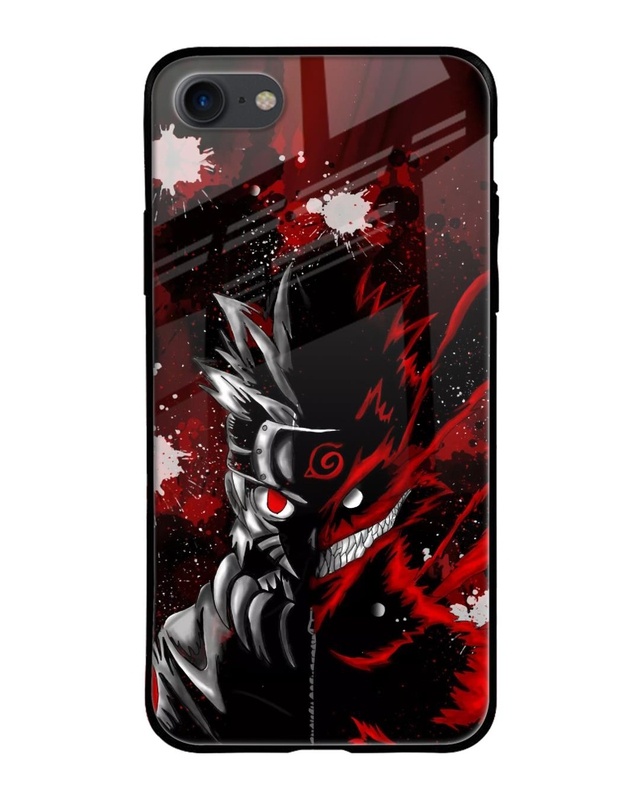 Shop Dark Character Premium Glass Case for Apple iPhone SE 2020 (Shock Proof,Scratch Resistant)-Front