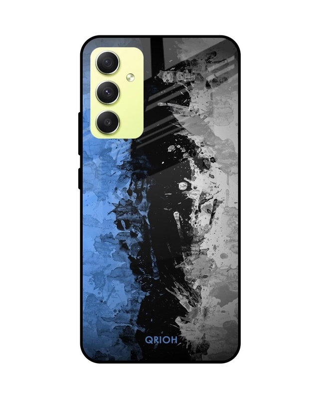 Shop Dark Grunge Premium Glass Case for Samsung Galaxy A34 5G (Shock Proof, Scratch Resistant)-Front