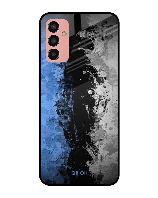 Shop Dark Grunge Printed Premium Glass Cover for Samsung Galaxy M13 (Shock Proof, Scratch Resistant)-Front