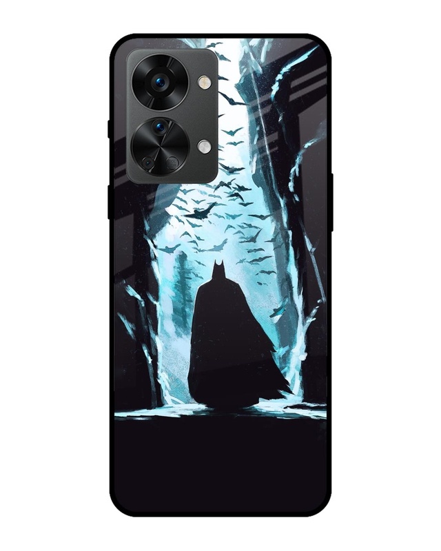 Shop Dark Man In Cave Premium Glass Case for OnePlus Nord 2T 5G (Shock Proof, Scratch Resistant)-Front