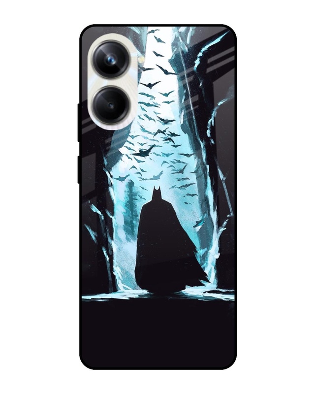 Shop Dark Man In Cave Premium Glass Case for Realme 10 Pro 5G (Shock Proof, Scratch Resistant)-Front