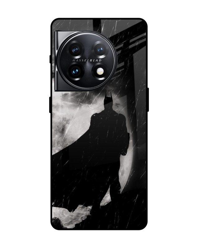 Shop Dark Warrior Hero Premium Glass Case for OnePlus 11 5G (Shock Proof, Scratch Resistant)-Front