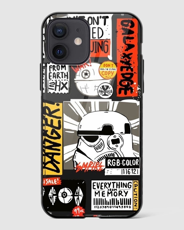Shop Darth Vader Premium Glass Case for Apple iPhone 12-Front