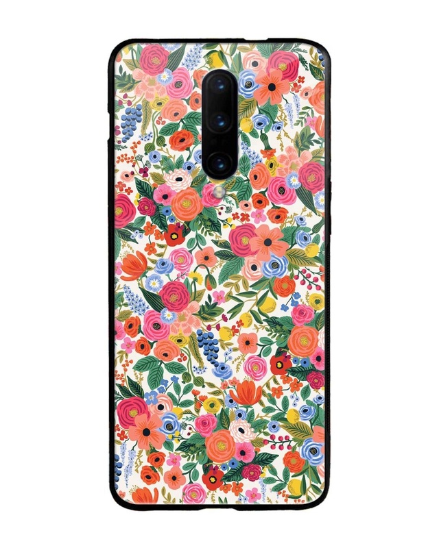 Shop Daylight Floral Art Premium Glass Case for OnePlus 7 Pro (Shock Proof, Scratch Resistant)-Front