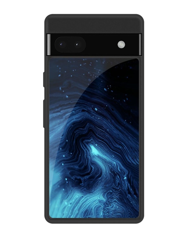 Shop Dazzling Ocean Gradient Premium Glass Case for Google Pixel 6a (Shock Proof, Scratch Resistant)-Front