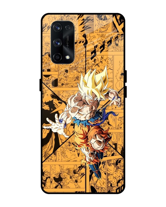 Shop DBz Super Premium Glass Case for Realme X7 Pro (Shock Proof, Scratch Resistant)-Front