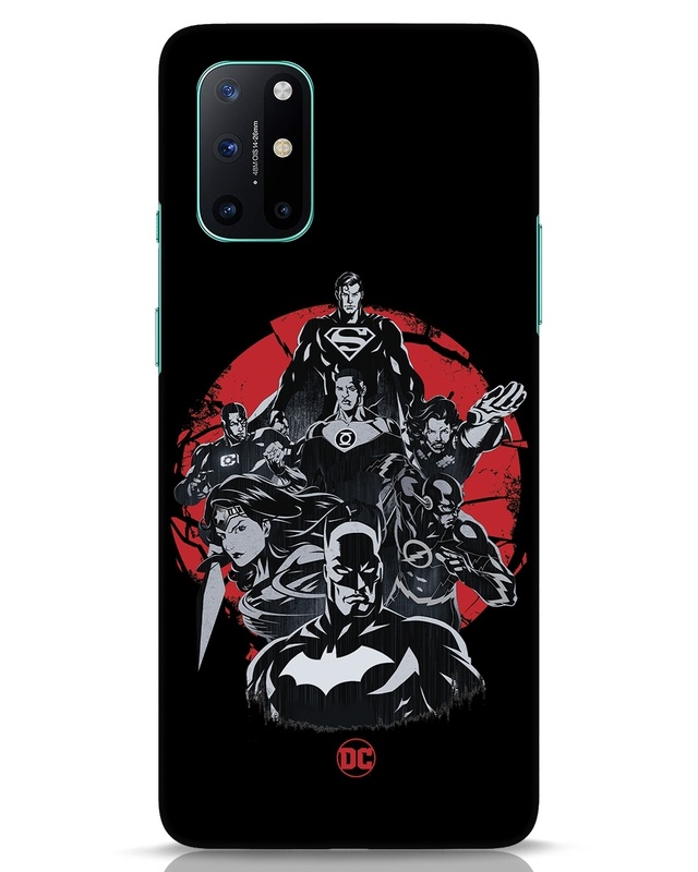 Shop DC Superheroes Designer Hard Cover for OnePlus 8T-Front