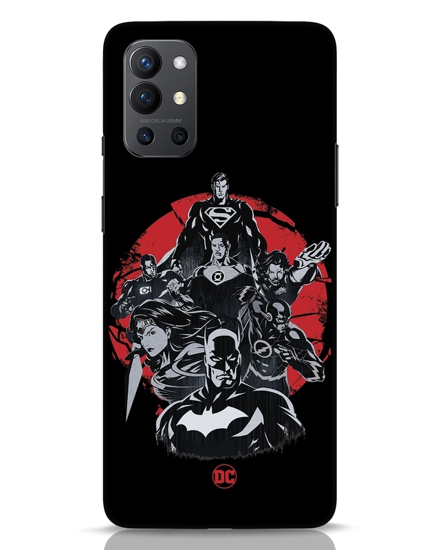 Shop DC Superheroes Designer Hard Cover for OnePlus 9R-Front