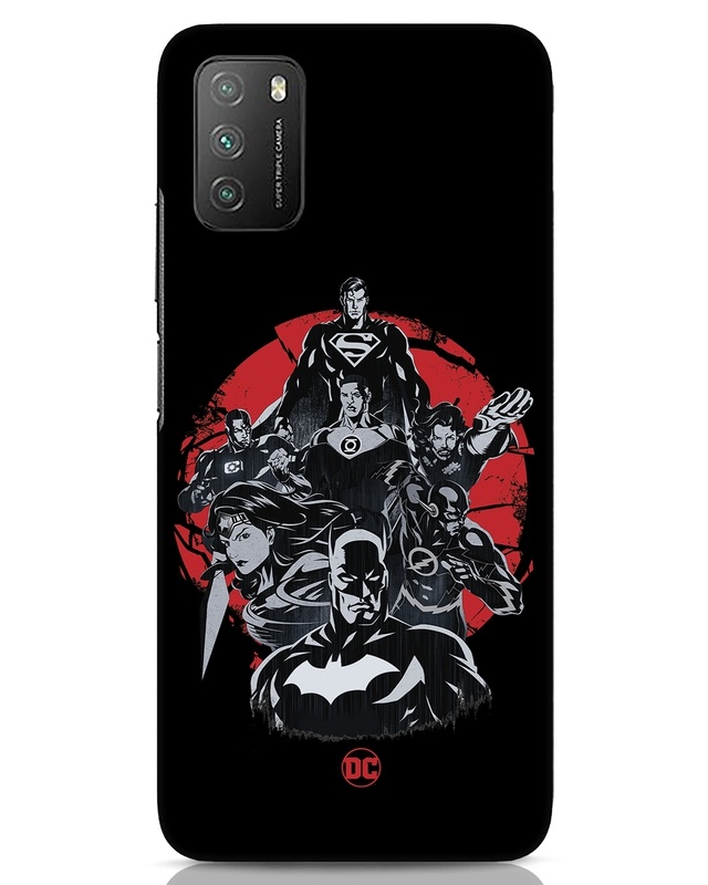 Shop DC Superheroes Designer Hard Cover for Xiaomi Poco M3-Front