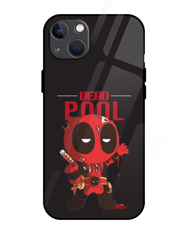 Shop Deadpool Premium Glass Cover for Apple iPhone 13-Front