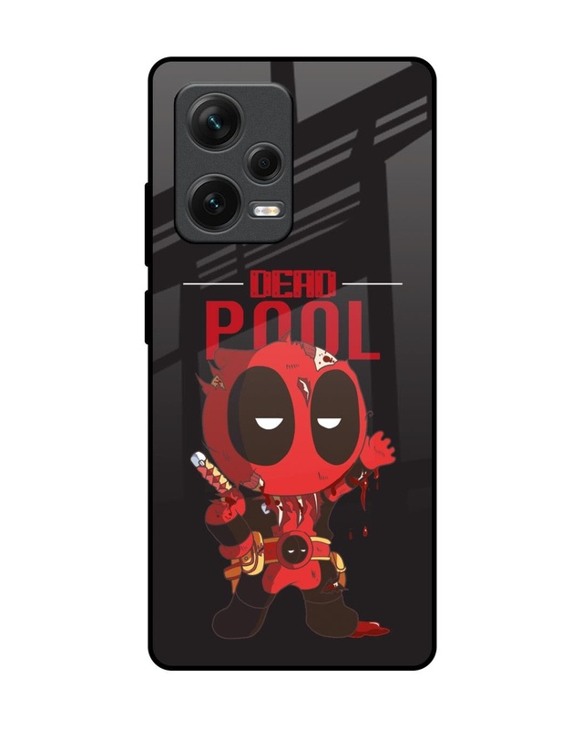 Deadpool Premium Glass Cover for Redmi Note 12 Pro Plus 5G