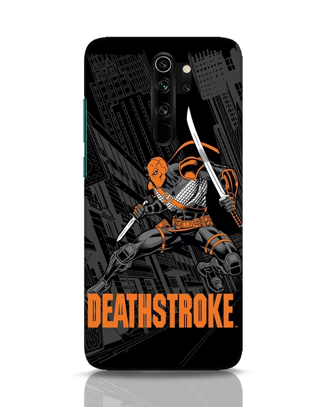 Shop Deathstroke Designer Hard Cover for Xiaomi Redmi Note 8 Pro-Front