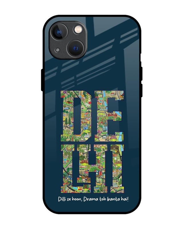 Shop Delhi Diaries Premium Glass Cover for Apple iPhone 13-Front