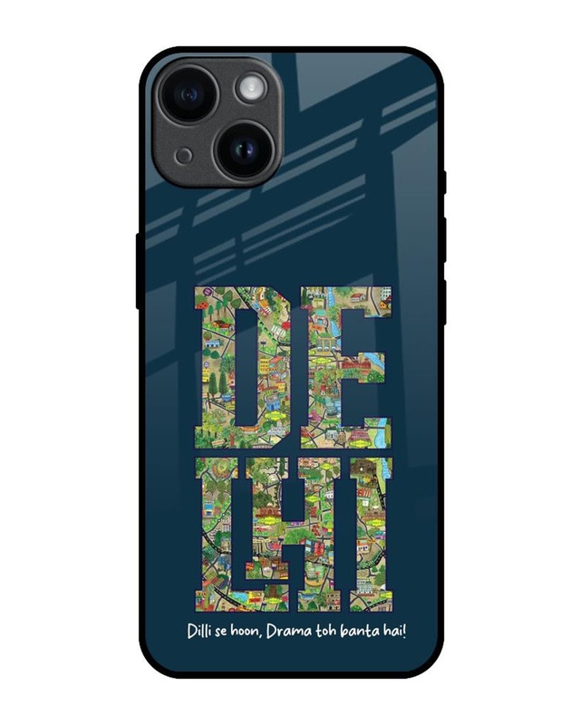 Shop Delhi Diaries Premium Glass Cover for Apple iPhone 14-Front
