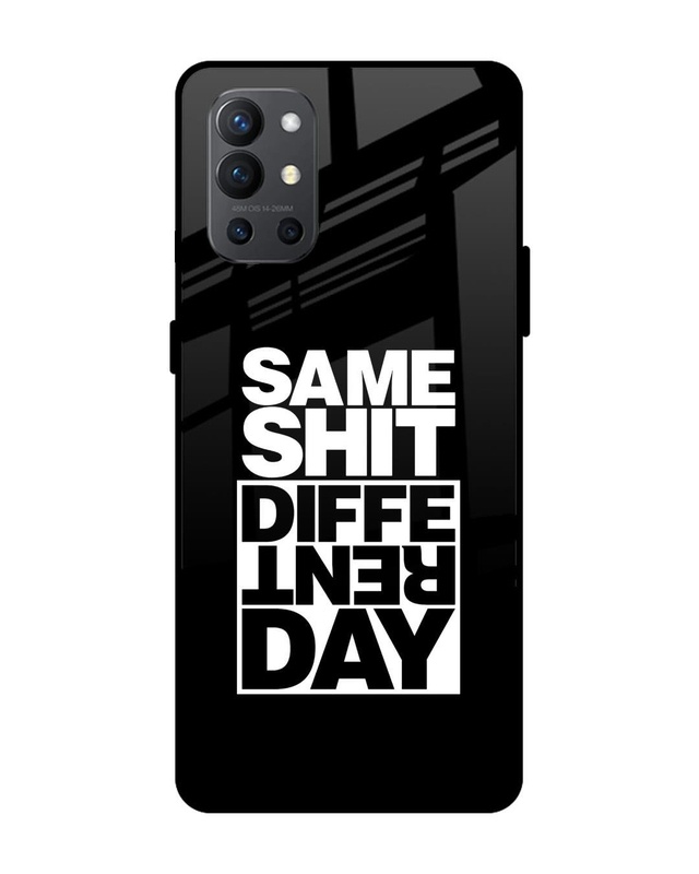 Shop Different Day Premium Glass Case for OnePlus 9R(Shock Proof, Scratch Resistant)-Front