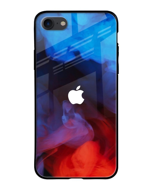 Shop Dim Smoke Premium Glass Case for Apple iPhone SE 2020(Shock Proof, Scratch Resistant)-Front
