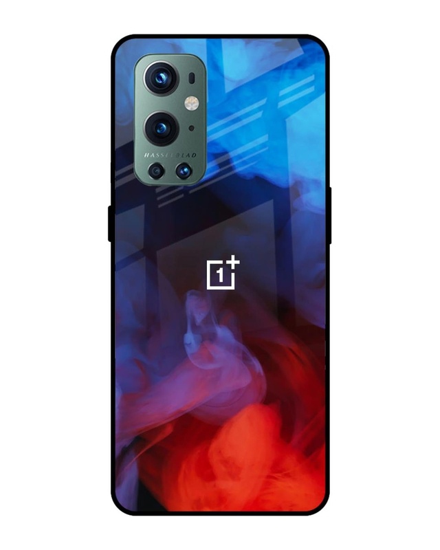 Shop Dim Smoke Premium Glass Case for OnePlus 9 Pro(Shock Proof, Scratch Resistant)-Front