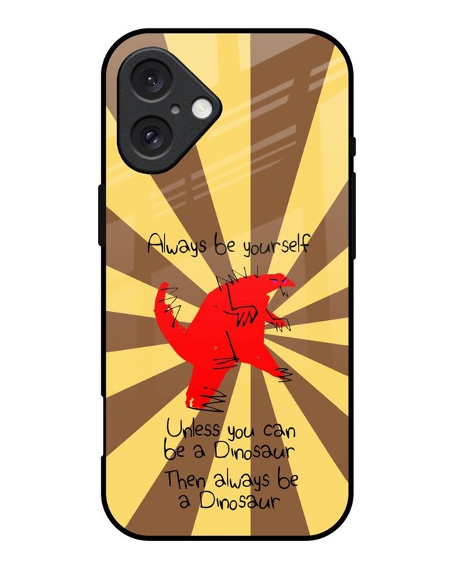 Dino Premium Glass Cover for Apple iPhone 16
