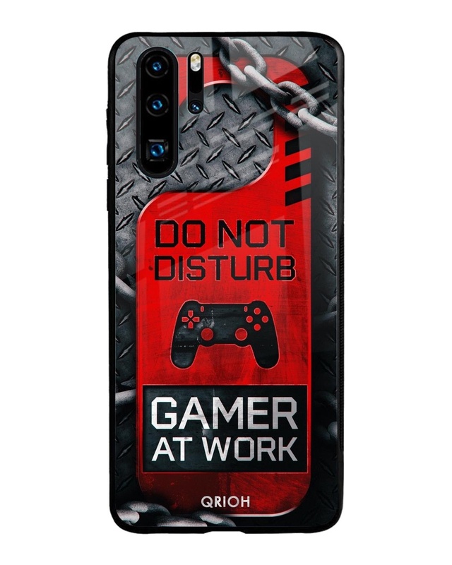 Shop Disturb Typography Premium Glass Cover For Huawei P30 Pro (Impact Resistant, Matte Finish)-Front