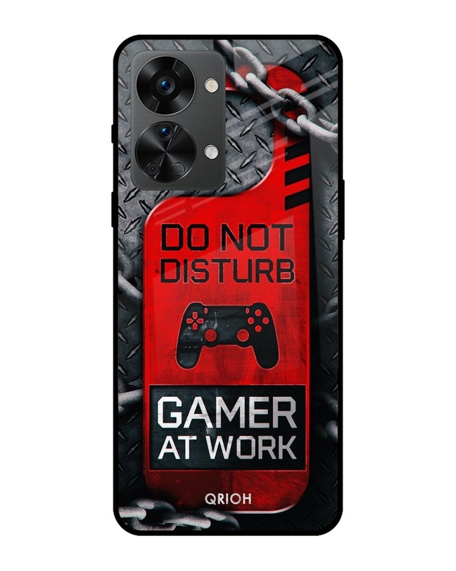 Shop Do Not Disturb Typography Premium Glass Cover For OnePlus Nord 2T 5G(Impact Resistant, Matte Finish)-Front
