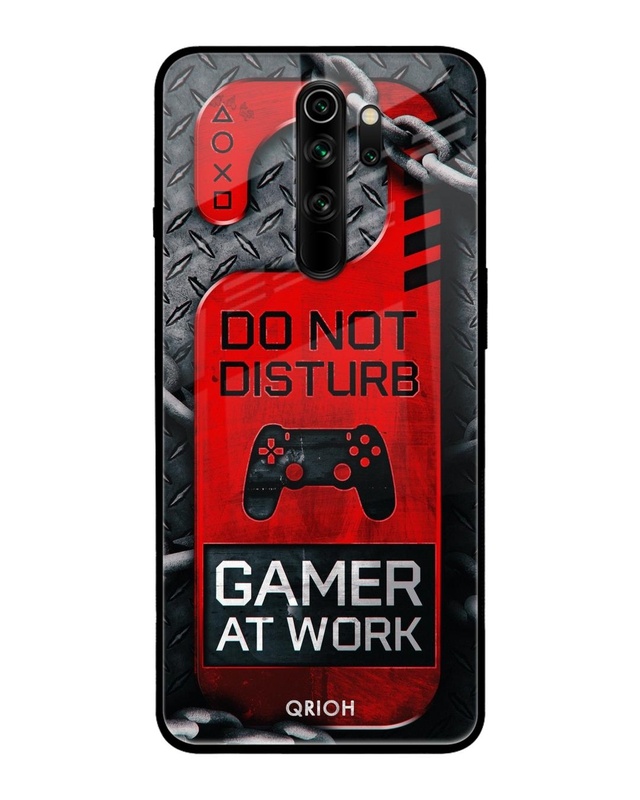 Shop Do Not Disturb Typography Premium Glass Cover For Xiaomi Redmi Note 8 Pro (Matte Finish)-Front