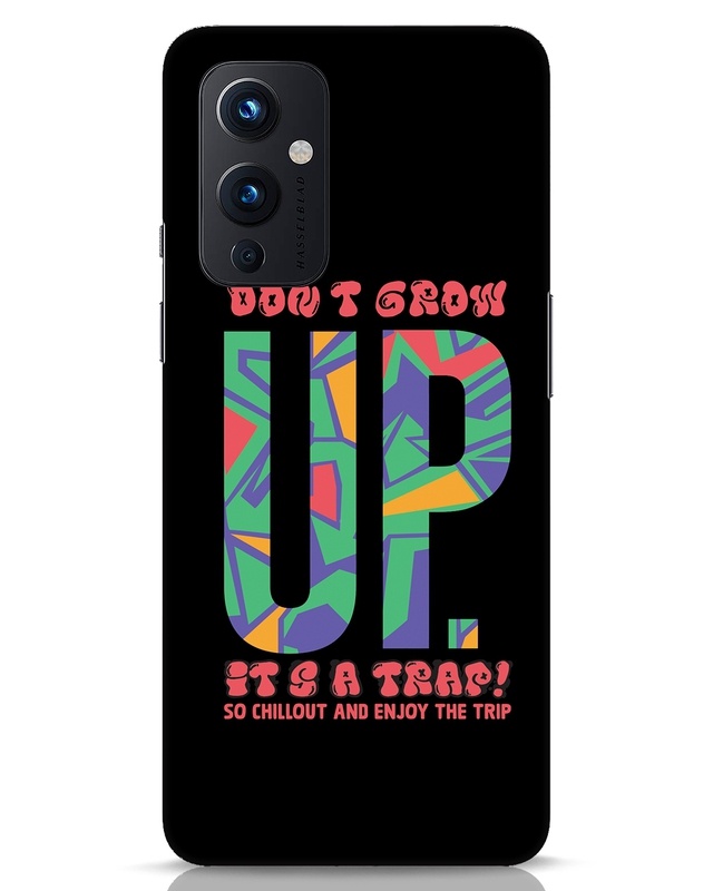 Shop Don't Grow Up Designer Hard Cover for OnePlus 9-Front