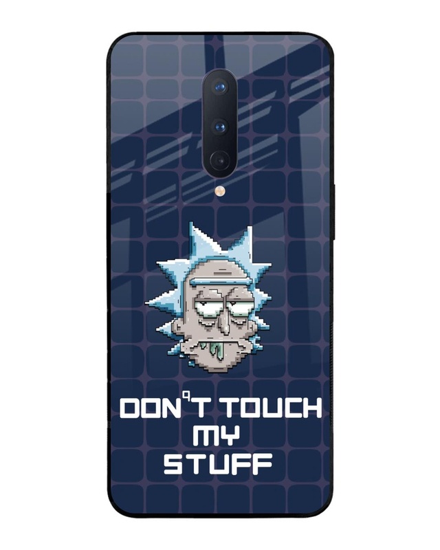 Shop Don't Touch My Stuff Premium Glass Cover for OnePlus 8-Front