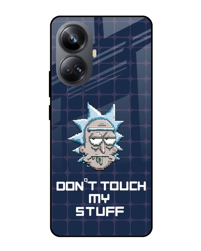 Don't Touch My Stuff Premium Glass Cover for Realme 10 Pro Plus 5G