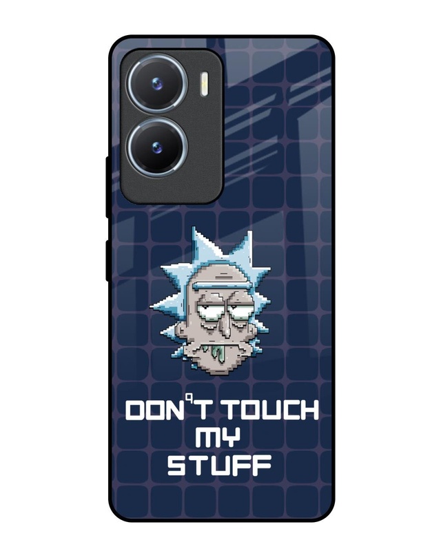Don't Touch My Stuff Premium Glass Cover for Vivo T2x 5G