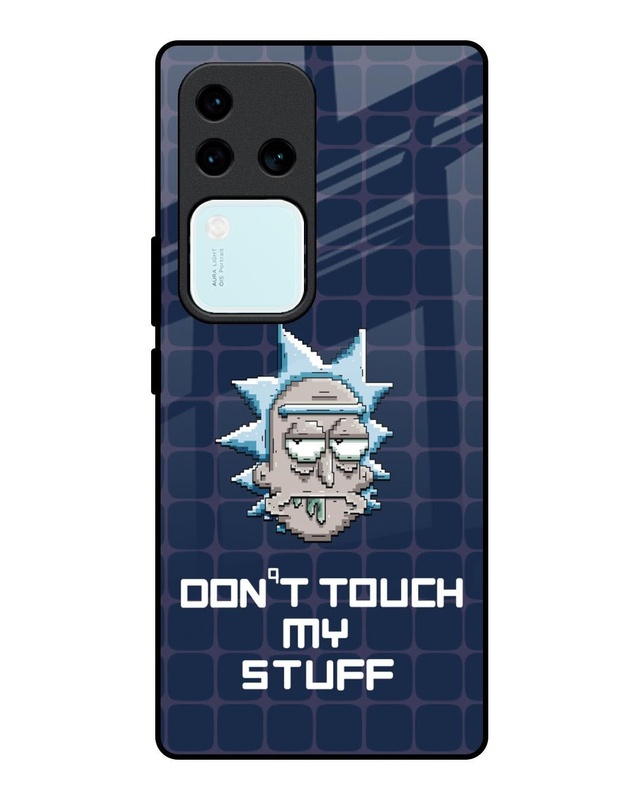 Don't Touch My Stuff Premium Glass Cover for Vivo V30 Pro 5G