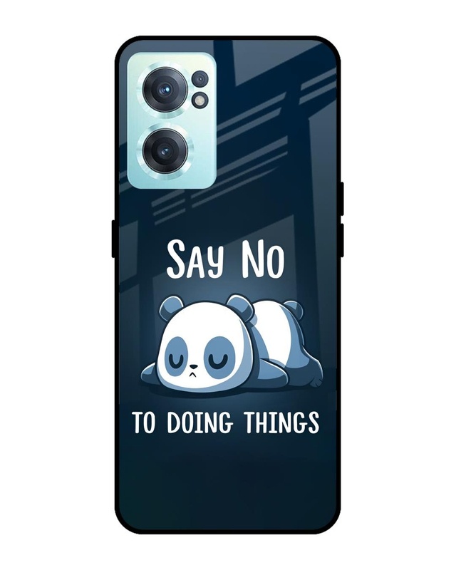 Shop Done Nothing Premium Glass Case for OnePlus Nord CE 2 5G (Shock Proof, Scratch Resistant)-Front