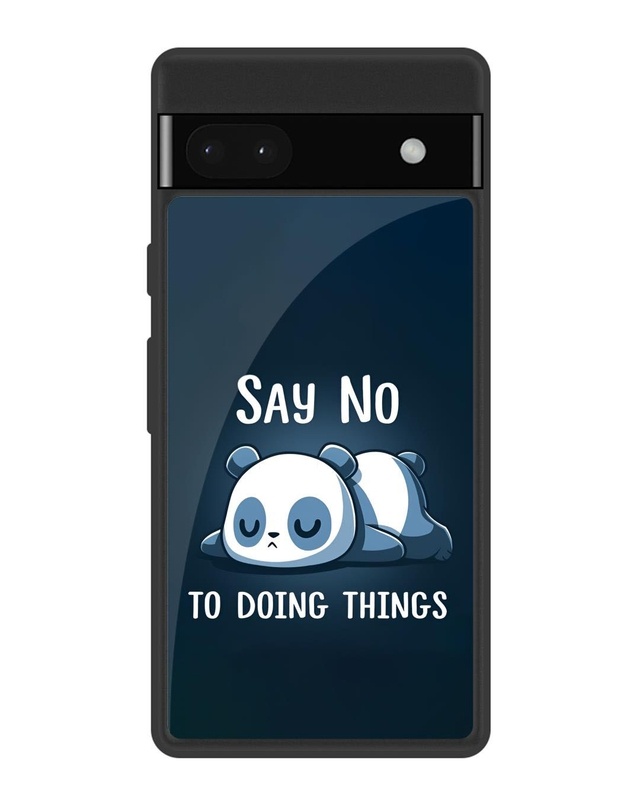 Shop Done Nothing Premium Glass Cover for Google Pixel 6a (Shock Proof, Scratch Resistant)-Front