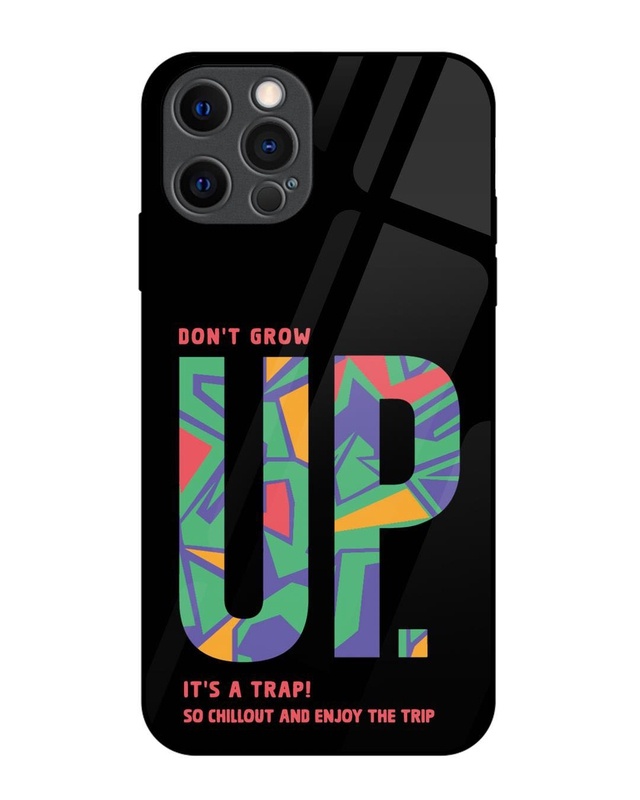 Shop Dont Grow Up Premium Glass Cover for Apple Iphone 12 Pro-Front