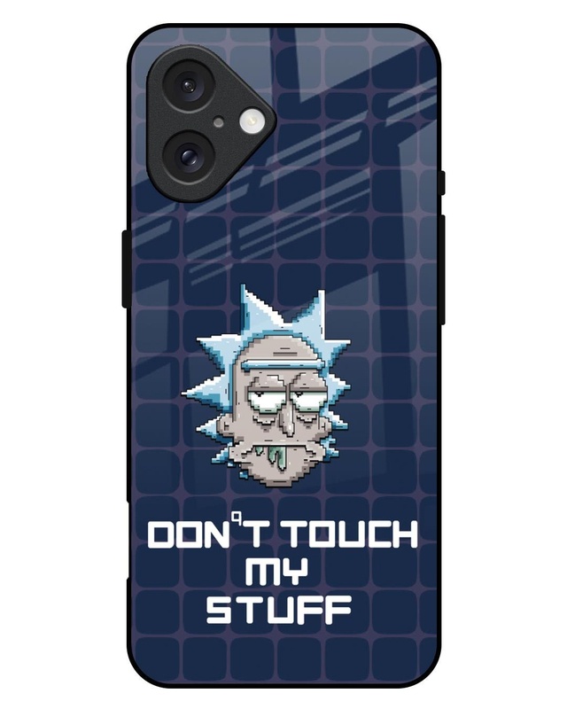 DonT Touch My Stuff Premium Glass Cover for Apple iPhone 16 Plus