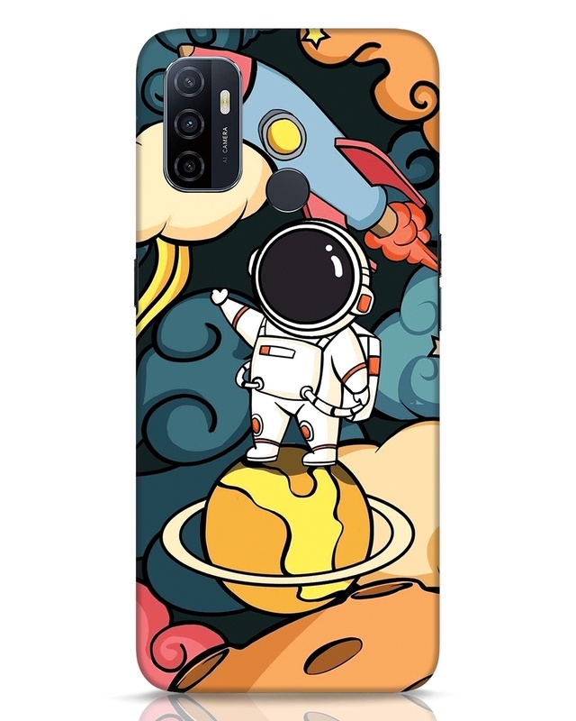 Shop Doodle Space Designer Hard Cover for Oppo A53-Front