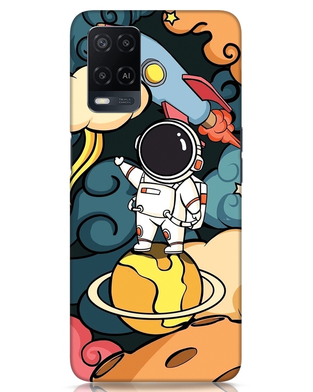 Shop Doodle Space Designer Hard Cover for Oppo A54-Front
