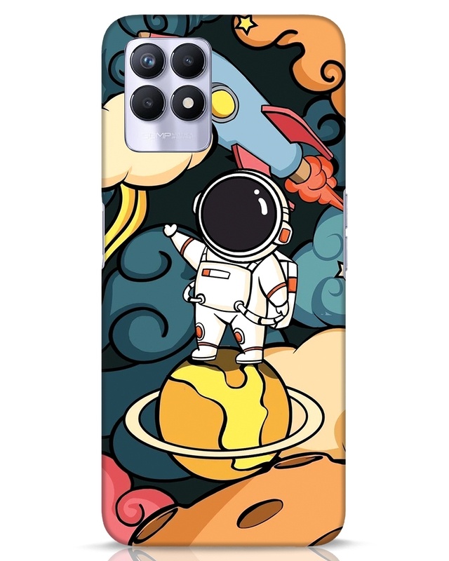 Shop Doodle Space Designer Hard Cover for Realme 8i-Front