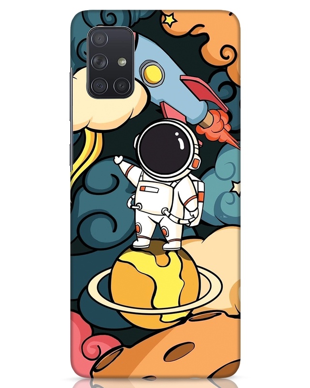 Shop Doodle Space Designer Hard Cover for Samsung Galaxy A71-Front