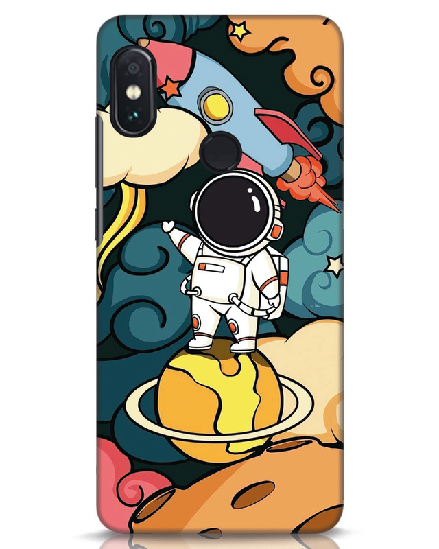 Shop Doodle Space Designer Hard Cover for Xiaomi Redmi Note 5 Pro-Front