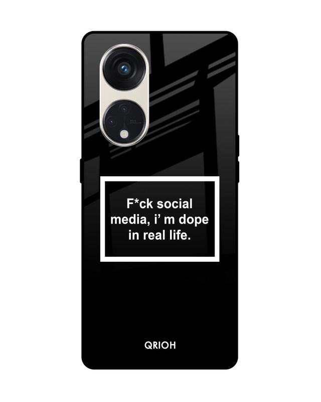 Shop Dope In Life Premium Glass Case for Oppo Reno8T 5G (Shock Proof, Scratch Resistant)-Front