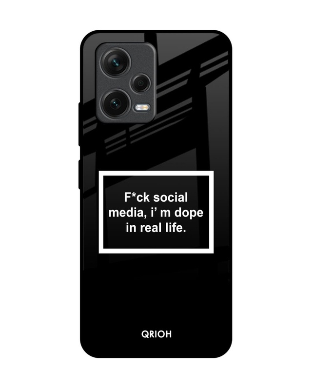 Shop Dope In Life Premium Glass Case for Redmi Note 12 5G (Shock Proof, Scratch Resistant)-Front