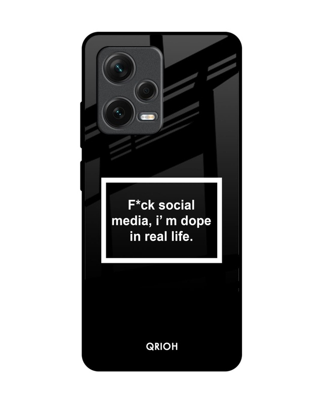 Shop Dope In Life Premium Glass Case for Redmi Note 12 Pro+ 5G (Shock Proof, Scratch Resistant)-Front